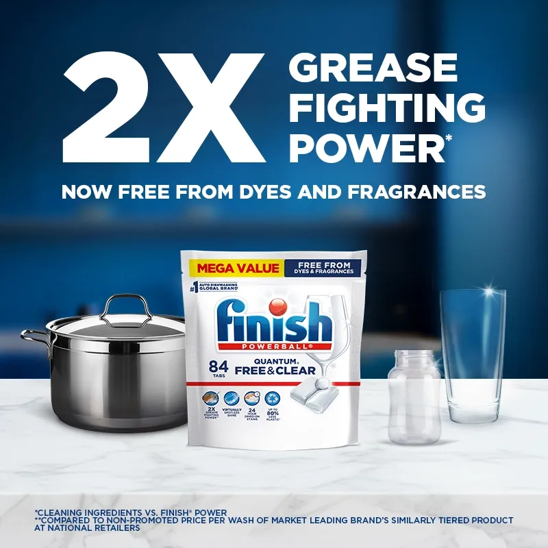 POWERED BY 2X GREASE FIGHTING POWER